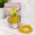 Natural Latex Rubber Bands for Balloon Decorations, Yellow, 100 x 3 mm, 80 Pieces