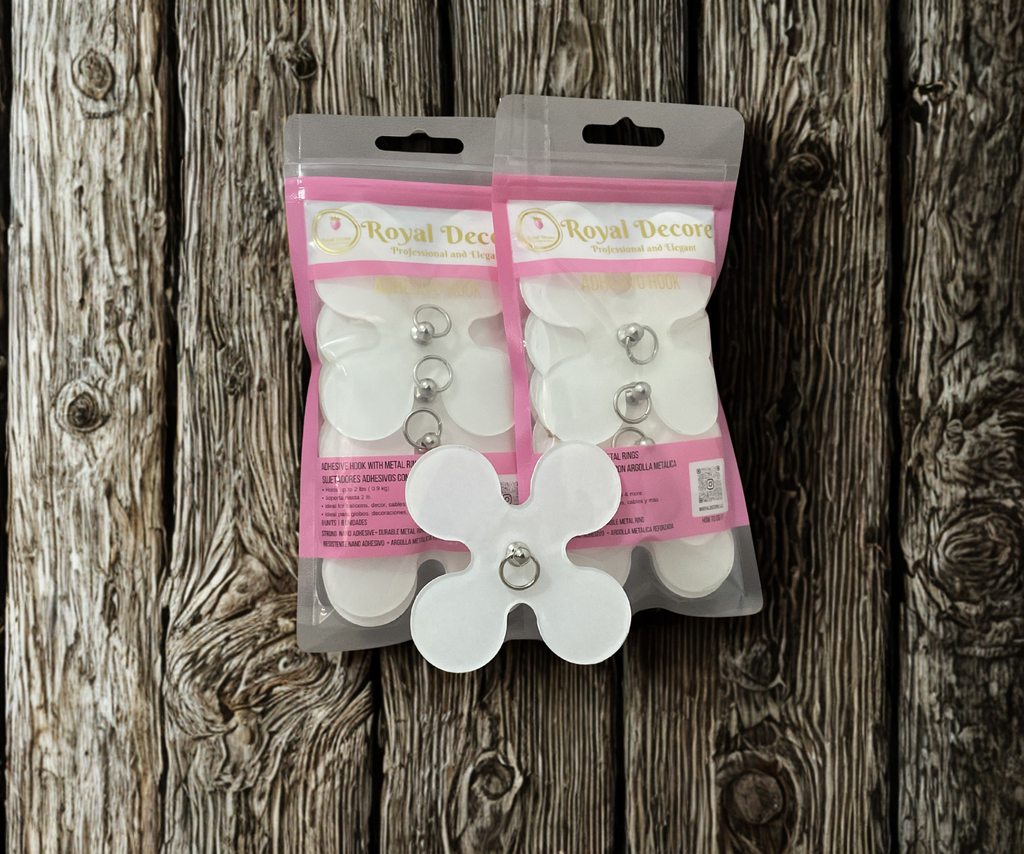 Adhesive Hook with Metal Rings